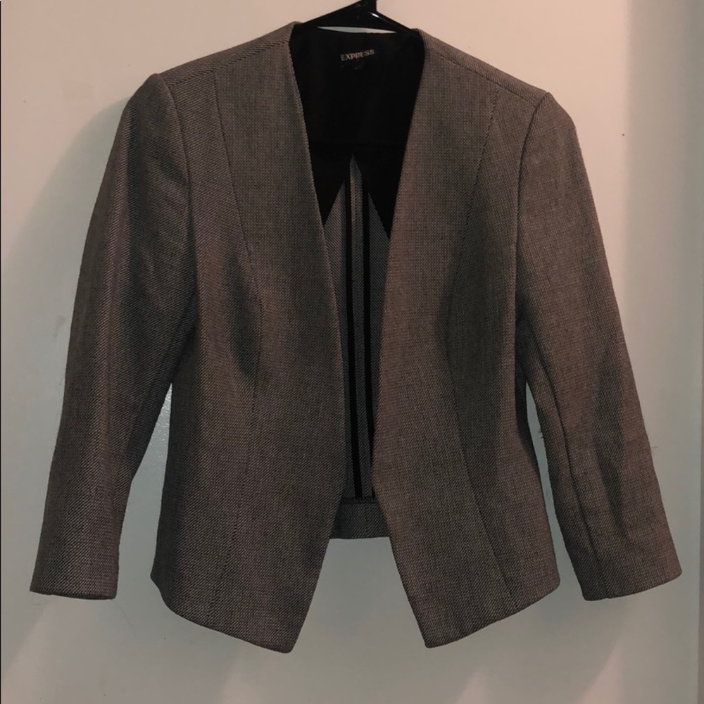Gray Blazer Jacket from Express